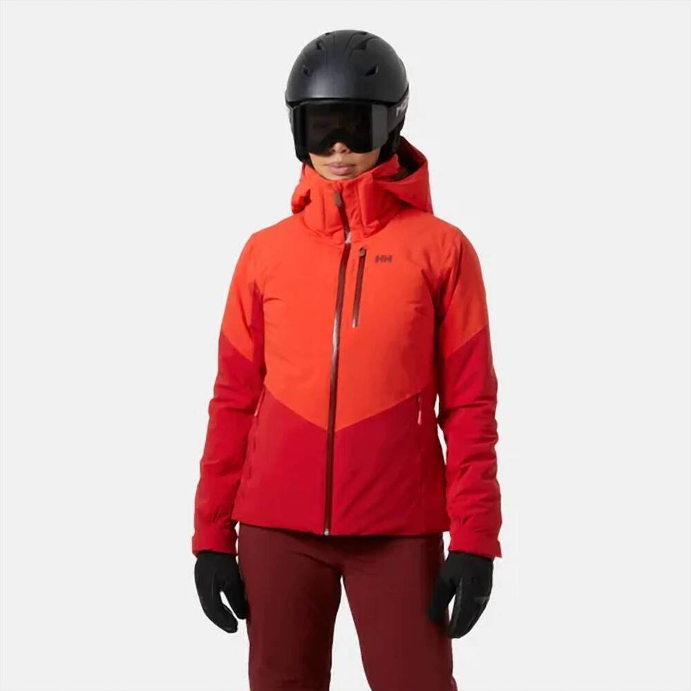 NEW HELLY HANSEN women's alphelia ski-snowboard jacket in red